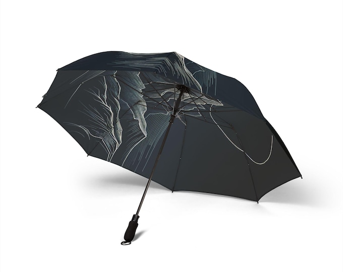 Dark Cliff Landscape Umbrella | Foldable Rain Umbrella
