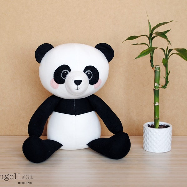 Patron de couture Panda Softie Patron de couture PDF Patron de peluche Panda