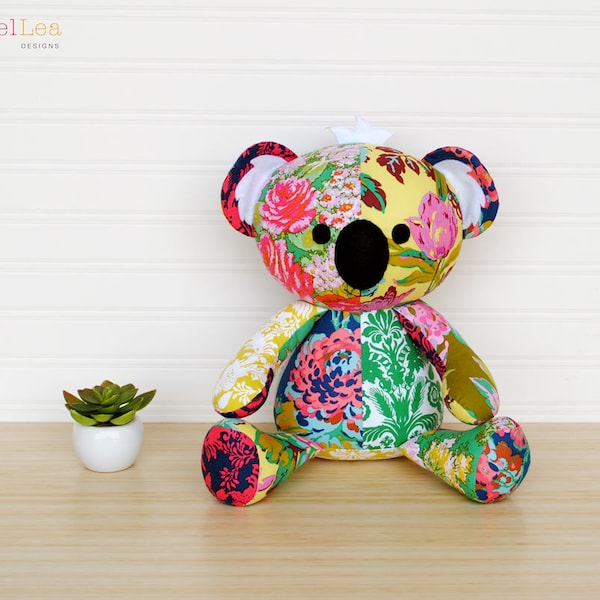 Patrón de costura Koala Softie Patrón de costura PDF Patrón de peluche Koala