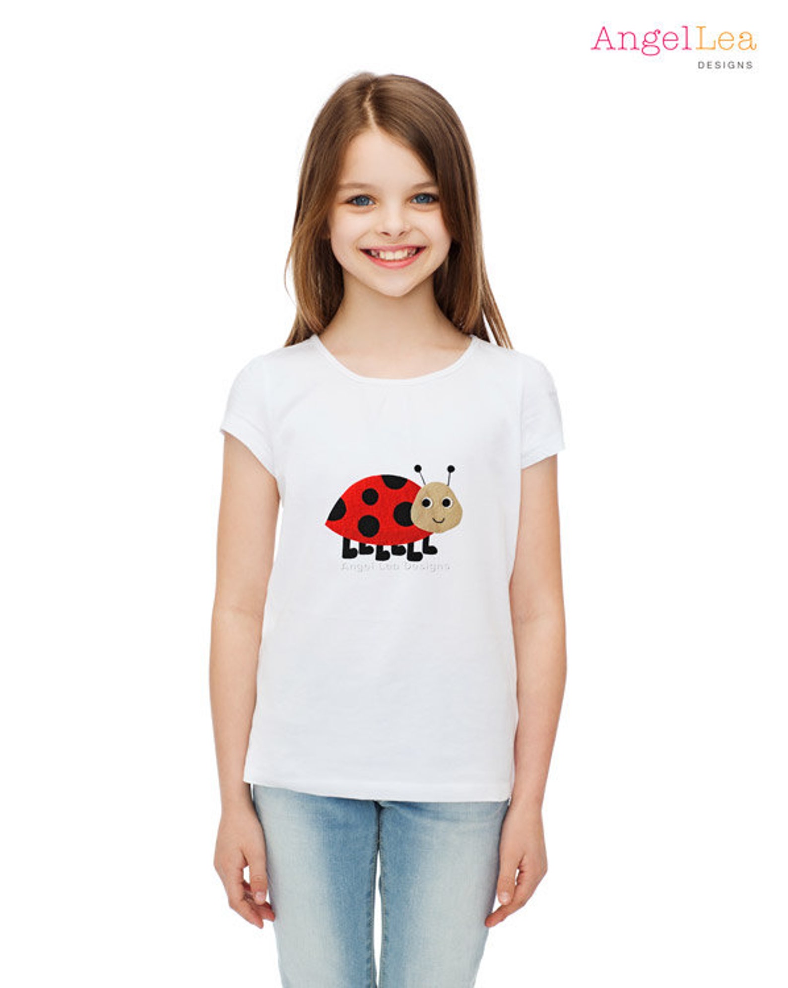 Ladybug Applique Template. Ladybird Lady Beetle Applique Design. PDF