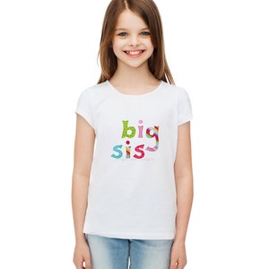 Lil Bro Big Sis Applique Template PDF Lettering Applique Pattern. Also Makes Lil Sis Big Bro, Lil Sis Big Sis or Lil Bro Big Bro image 4