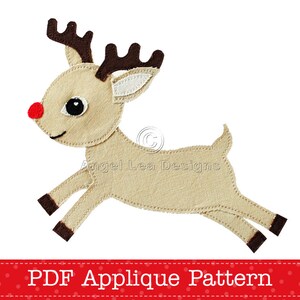 Rendier stoffen patroon Kerst rendieren stoffen sjabloon PDF digitaal ePattern