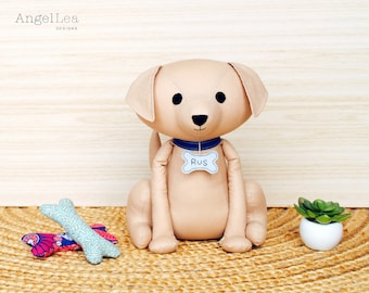 Dog Softie PDF Sewing Pattern. Rus the Dog Stuffed Animal Sewing Pattern