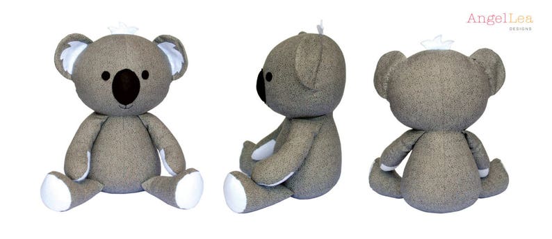 Koala Softie Sewing Pattern PDF Sewing Pattern Koala Stuffed Animal Pattern image 4