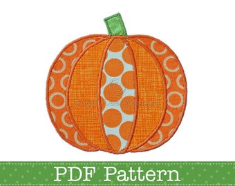 Pumpkin Applique Template. Jack O Lantern Applique Template. Halloween Applique Designs. DIY, PDF Patterns by Angel Lea Designs