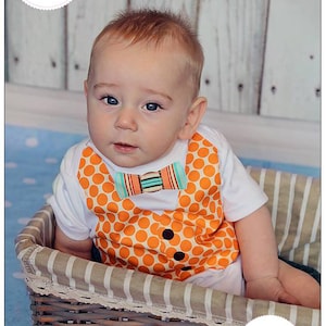 Vest Applique Pattern PDF Template Vest and Bow Tie Applique Pattern for Baby Bodysuit or Tshirt Vest Appliqued Bodysuit Pattern