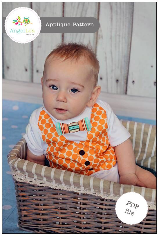 Vest Applique Pattern PDF Template Vest and Bow Tie Applique Pattern …