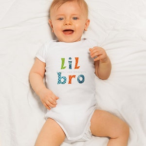 Lil Bro Big Sis Applique Template PDF Lettering Applique Pattern. Also Makes Lil Sis Big Bro, Lil Sis Big Sis or Lil Bro Big Bro image 3