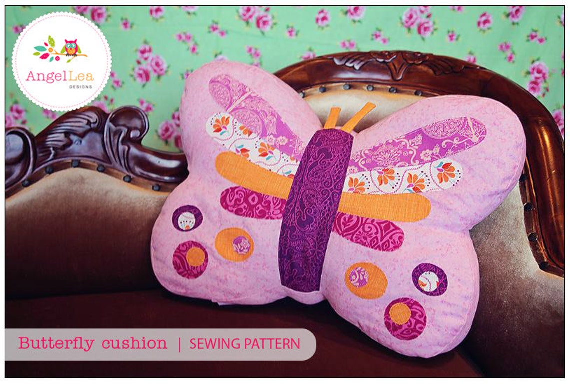 Butterfly Cushion Pattern PDF Sewing Pattern Butterfly Pillow Etsy