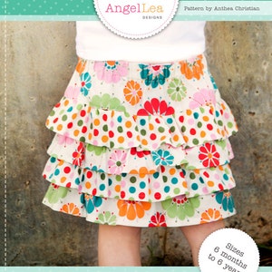PDF Sewing Pattern and Tutorial for Lexi Ruffle Skirt, Make and Sell ...