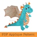 see more listings in the PDF Applique Templates section