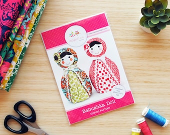 Patroon baboesjka HARDE KOPIE Papieren naaipatroon. Woondecoraties, deurstopper, boekensteunen, Russische matroesjkapoppen maken