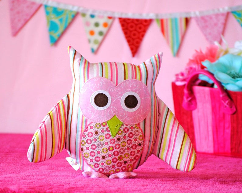 Owl Softie Pattern. PDF Sewing Pattern for Owl Softie, Cushion, Pillow, Plushie, Nursery Bedding Home Decor, How To DIY by Angel Lea Designs image 3