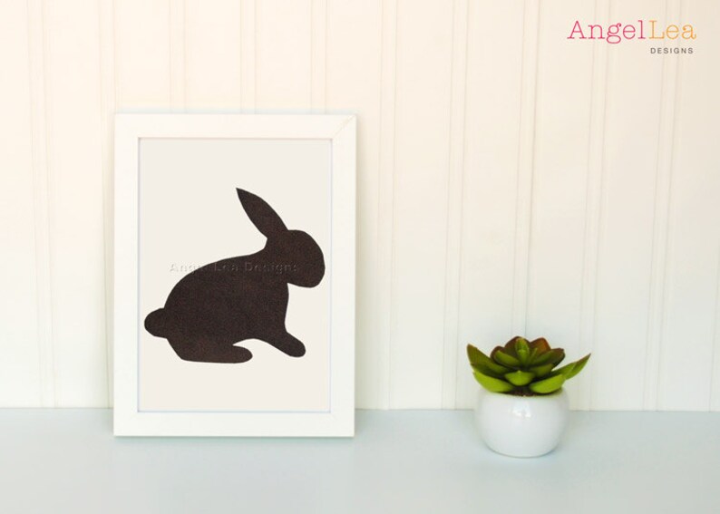 Rabbit Applique Template, Bunny, Animal, DIY, Children, PDF Pattern by ...