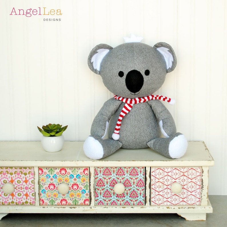 Koala Softie Sewing Pattern PDF Sewing Pattern Koala Stuffed Animal Pattern image 2