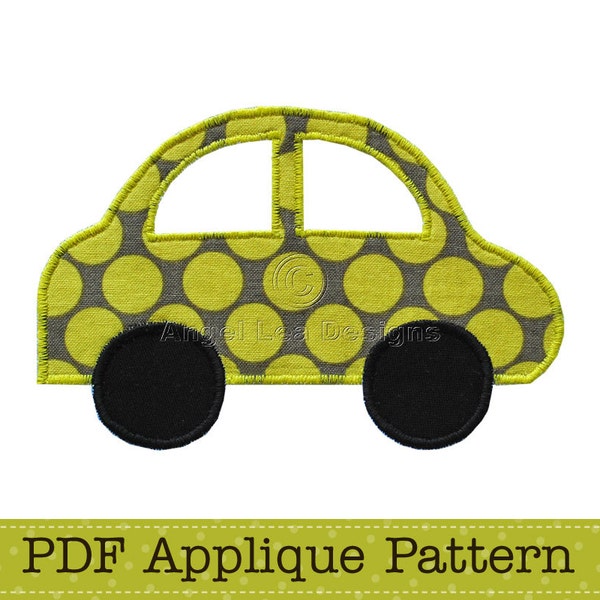 Modèle d'applique de voiture, véhicule, transport, bricolage, modèle PDF par Angel Lea Designs, modèle numérique de téléchargement instantané