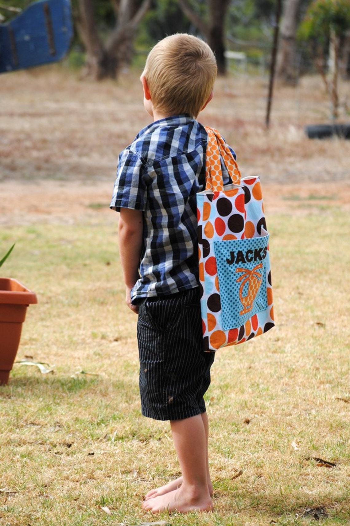 Library Tote Pattern. PDF Sewing Pattern for Personalised Tote. School ...