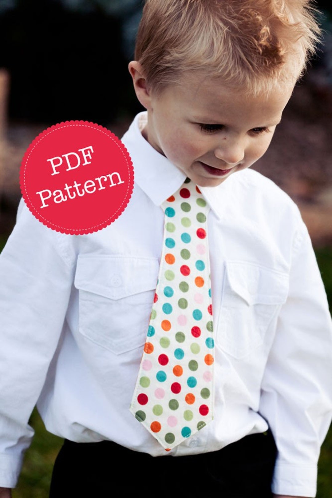 PDF Sewing Pattern for Little Lads' Necktie, Skinny Tie and Wide Tie ...