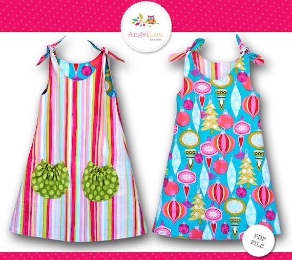 Tie Top Dress Pattern. Girls Dress Pattern. PDF Sewing Pattern and Tutorial for Eva Dress, Reversible, Instant Download Digital Pattern - Etsy Tie Top Dress Pattern. Girls Dress Pattern. PDF Sewing Pattern and Tutorial for Eva Dress, Reversible, Instant Download Digital Pattern - Etsy
