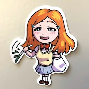 Orihime Inoue Glossy Vinyl Sticker | Bleach Anime | Unofficial, Fanmade, Original Design