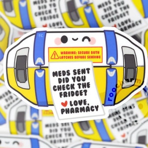 Pharmacy Tube Vinyl Sticker, Nursing Student, Pharmacy, Pharm Tech Gift, Pharmacist, CPhT, Funny, Emergency Room, ICU, Cute Nurses Week Gift