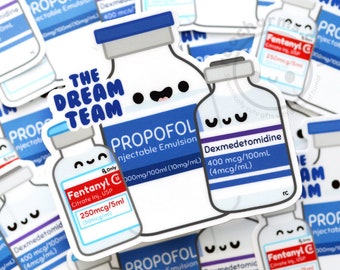 Dream Team Vinyl Sticker, ICU, CRNA, Cute Nurses Week Gift, Pharmacist, Pharmacy Tech, Graduate Nurse, Preceptor, Emergency Room, Surgery
