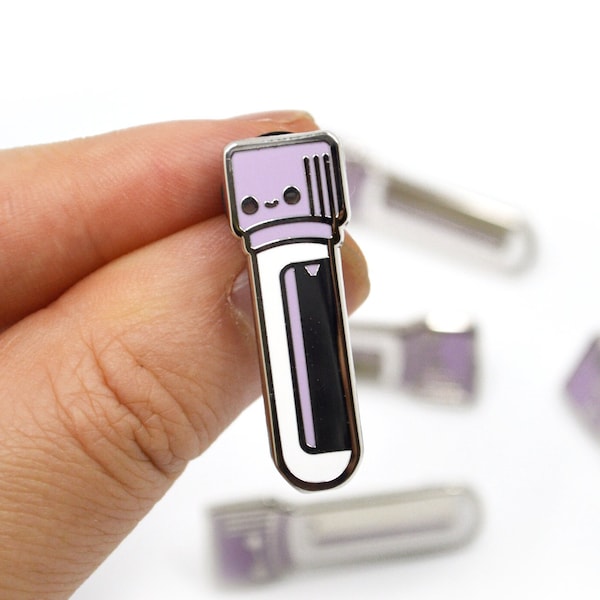 Phlebotomy Enamel Pin, Nurse Enamel Pin, Laboratory Science Pin, MLS Pin, MLT Pin, Lab Tech Pin, Medical Science Gift, Blood Tube Pin, Cute