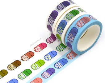 Happy Pills Washi Tape, Paper Tape, Pharmacy, Pharmacist, Pharmacy Tech, Student, Nurse, Doctor, Planner Decor, Journal, Sticker, Cute, Pill