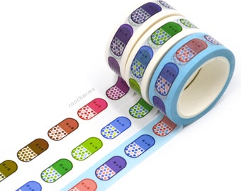 Happy Pills Washi Tape, Paper Tape, Pharmacy, Pharmacist, Pharmacy Tech, Student, Nurse, Doctor, Planner Decor, Journal, Sticker, Cute, Pill