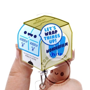 Wrap Things Up Badge Reel for Scientists, Medical Lab Techs, MLS MLT, Researcher, Biology, Chemistry, Lab Notebook Decor, Healthcare, STEM