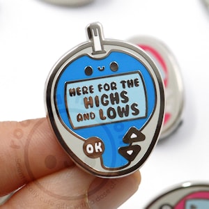 Glucometer Enamel Pin, Diabetes Awareness, Type I Pediatric DM, Nurse Gift, Nursing Student Pinning Ceremony, Endocrinologist, T2DM Educator