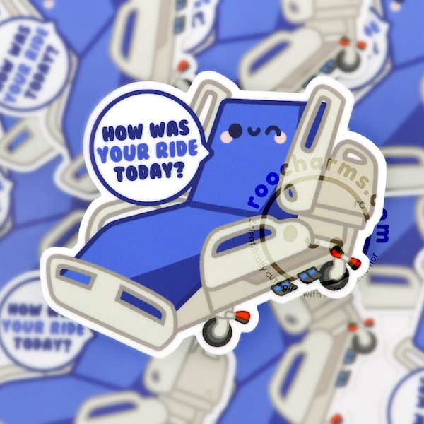 How Was Your Ride Funny Sticker for Transport RN Nurse, Patient Transporter, Med Surg, Healthcare, Nursing Student, Hospital Bed, CNA, PCT