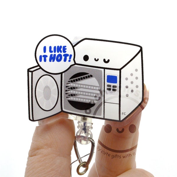 I Like It Hot Autoclave Funny Acrylic Badge Reel for Scientists, CST, Surg Tech, MLS MLT, Central Sterile, Researcher, Laboratory Science