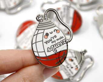 Surgical Drain Enamel Pin for Nurses, Nursing Students, Doctors, Medical Students, Main Squeeze, Surgeon ICU Med Surg Funny RN LPN Week Gift
