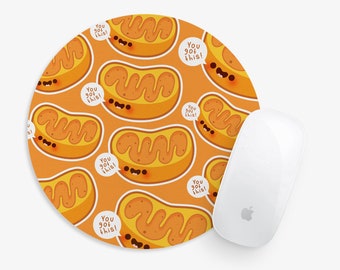 Motivational Mitochondria Mousepad, Biology, Microbiology, Science, Student, Graduation, Researcher, Desk Decor, Gift, Cute, Lab Science