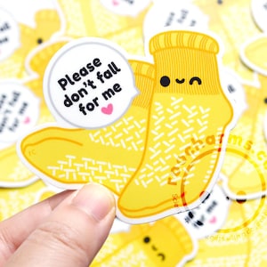 Pegatina de vinilo "Por favor, no te caigas", estudiante de enfermería, regalo de la Semana de la Enfermería, asistente de enfermería, enfermera de cirugía médica, UCI, urgencias, pegatina divertida de enfermera