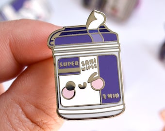 Small Purple Wipe Enamel Pin, Funny Nurses Week Gift, Nursing Student, Nursing Assistant, CNA, ICU, Emergency Department, Medical Student