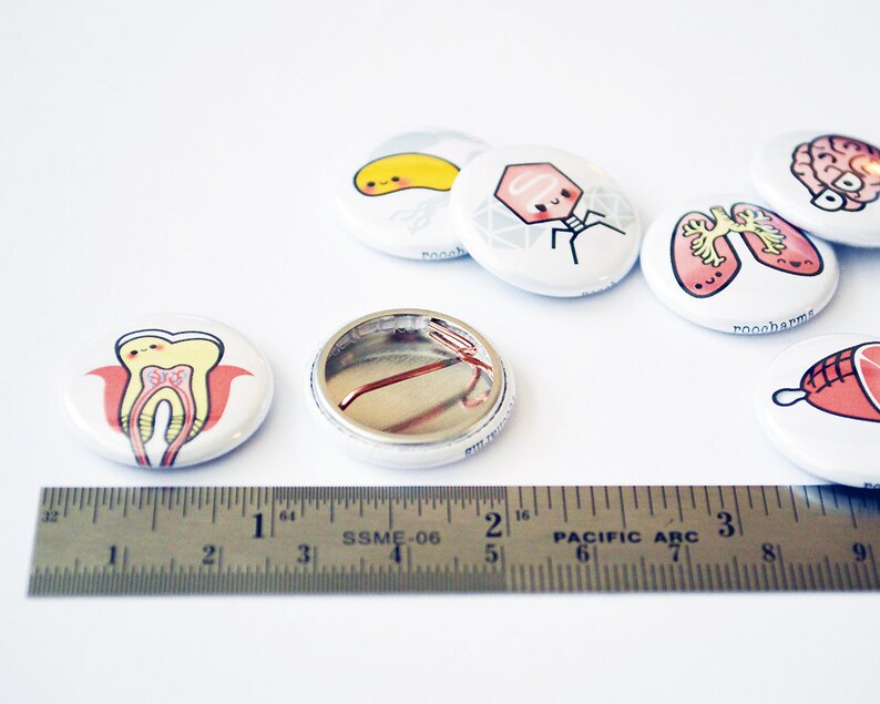 Base Pair,Biology Button DNA Button or Magnet or Keychain Cute Gift Geeky Gift roocharms 1 inch Best Friends Set Science Gift