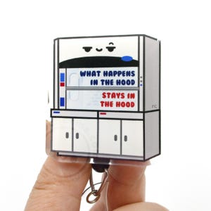Fume Hood Badge Reel for Lab Techs, Laboratory Scientists, Funny Lab Week Gift, Chemistry ID Lanyard, MLS, MLT, Biologist, Researcher, PhD