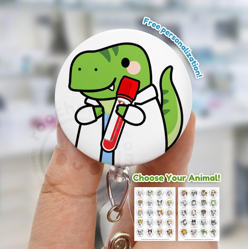 Medical Laboratory Scientist Badge Reel MLS Lanyard, MLT ID Holder Lab Tech Gift Lab Week, Phlebotomist, Blood Tube Researcher, Clinical Lab image 1