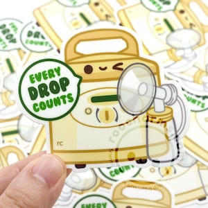 Breast Pump Vinyl Sticker for Lactation Consultants IBCLC Breastfeeding NICU Nurses Postpartum Mother Baby RN Nursing Student Doula Midwife