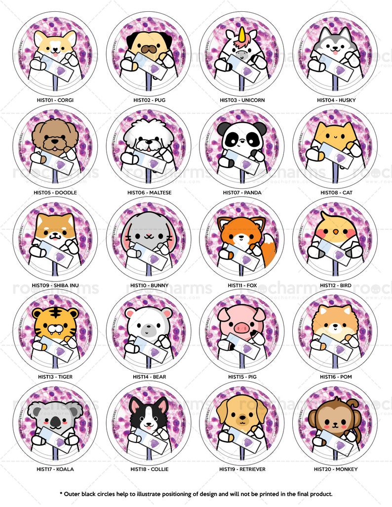 Histology Badge Reel, Scientist Lanyard, Researcher, Lab Week Gift, MLT, MLS, Clinical Lab Gift, Science, Pathologist, Pathology ID Holder image 4