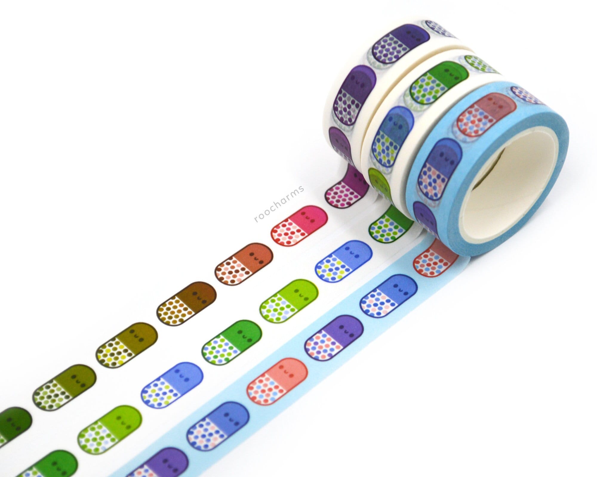 Pastel Colored Washi Tape 3 Pack for Bujo, Diary, Scrapbook Lilac Washi  Tape, Pink Washi Tape, Green Washi Tape 