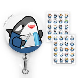 Pharmacy Tech Badge Reel, Pharmacy Student, Pill Counter, Lanyard, Cute, Stocking Stuffer, Pharmacy Week, CPhT ID Holder, Pharmacist, Gift