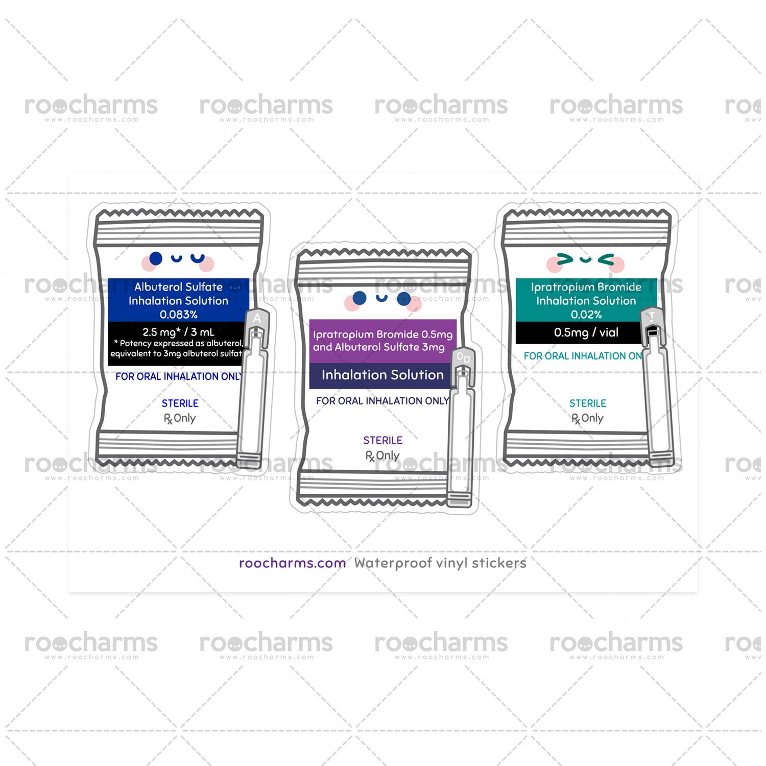 Nebulizer Sticker Sheet for Respiratory Therapists, RT Students, Nurses ...