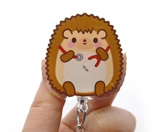 Estetoscopio de acrílico con forma de erizo para enfermeras, estudiantes de veterinaria, estudiantes de medicina, técnicos veterinarios, médicos y roocharms.