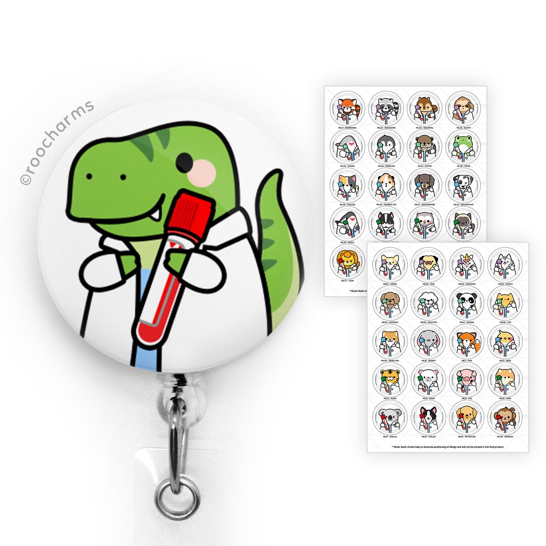 Lab Tech Landyard Medical Laboratory Scientist Badge Reel MLS Lanyard, MLT ID Holder Lab ...
