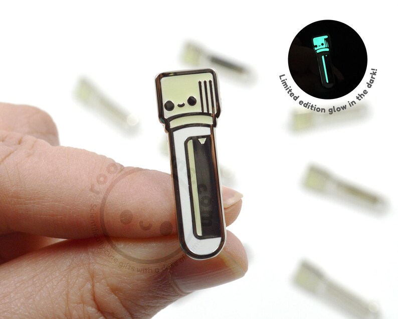 Blood Tube Enamel Pin for Nurses, Phlebotomists, Phlebotomy Techs, MLS MLT, Medical Assistant, IV Team, Blood Bank, Med Surg, Healthcare Light Gray