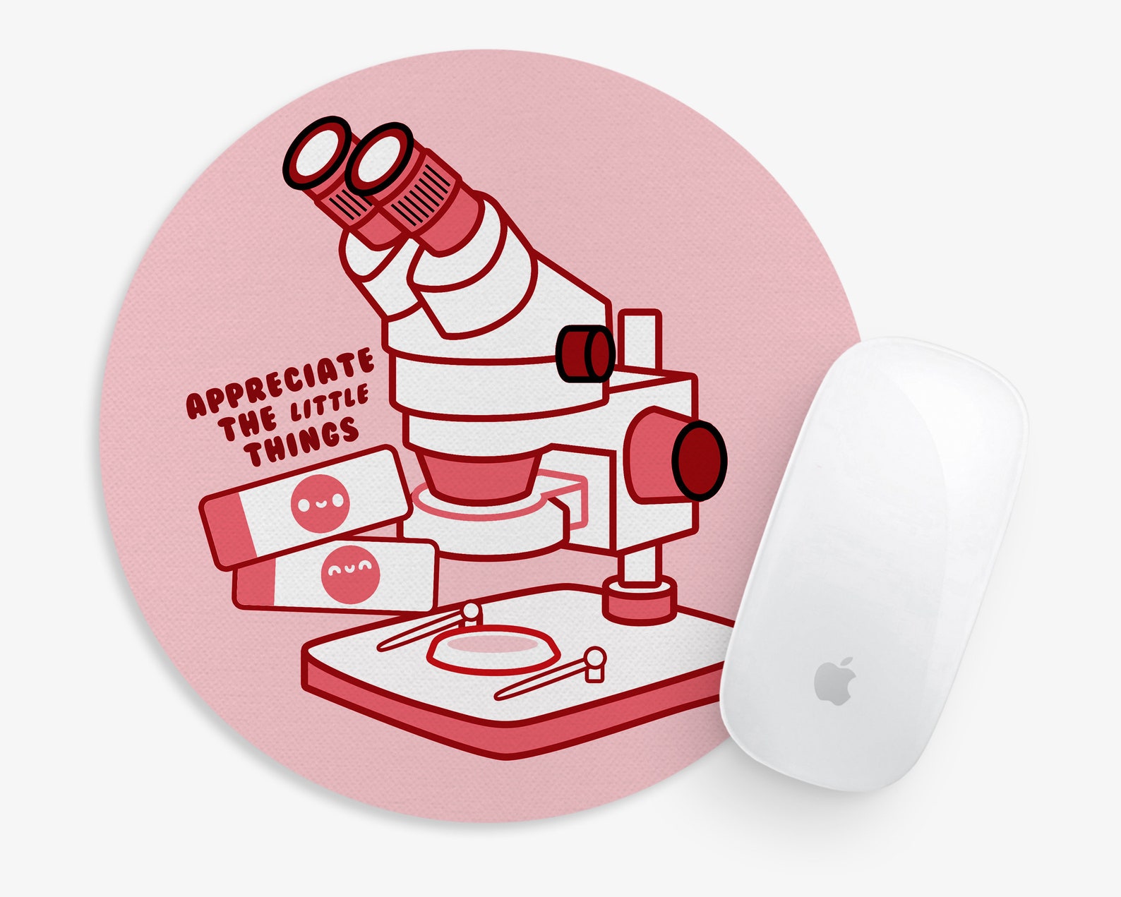 Microscope Mouse Pad Lab Tech Scientist Desk Decor Etsy