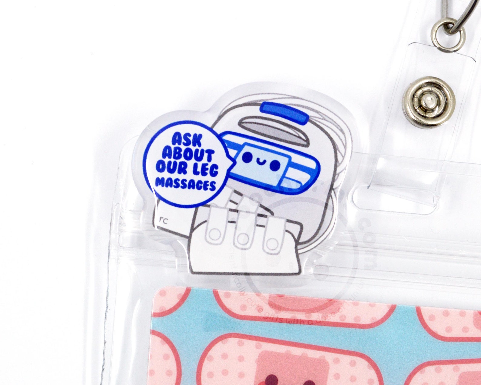 Sequential Compression Device Acrylic Pin, Badge Buddy Topper Charm ...